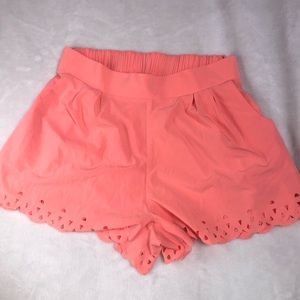 Charlotte Russe Scalloped Edged Shorts